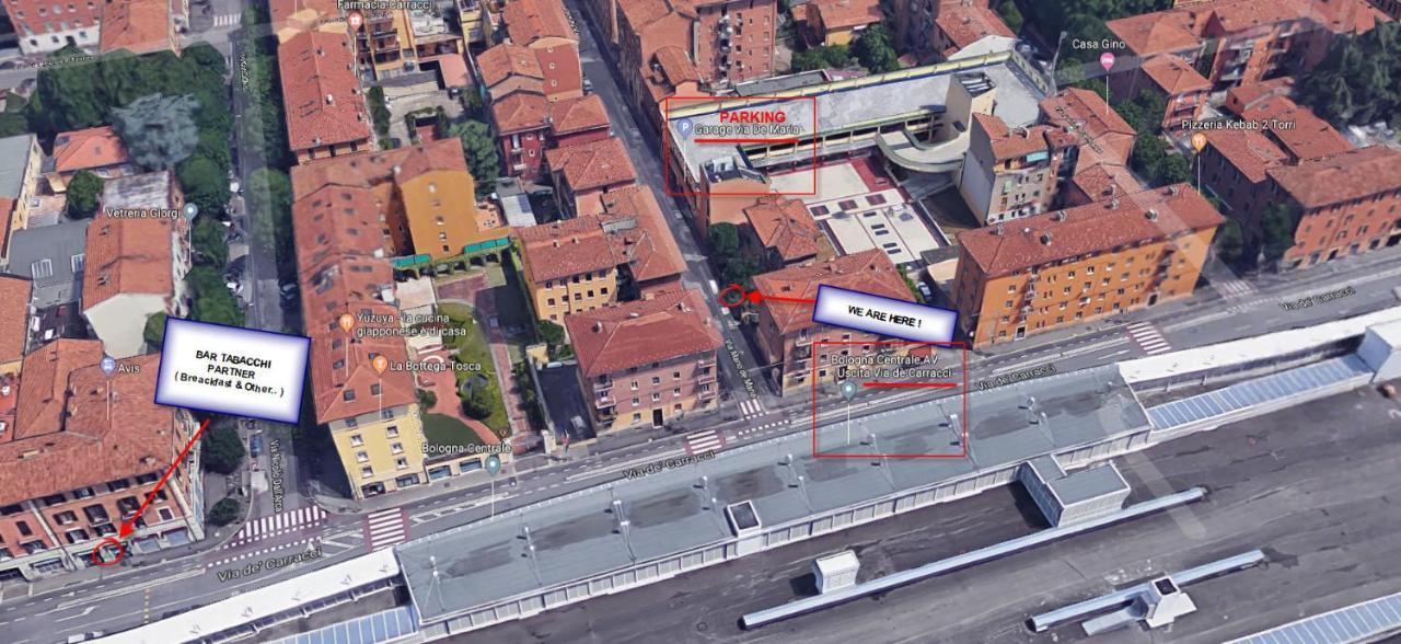 Stazione Centrale Panzió Bologna Kültér fotó